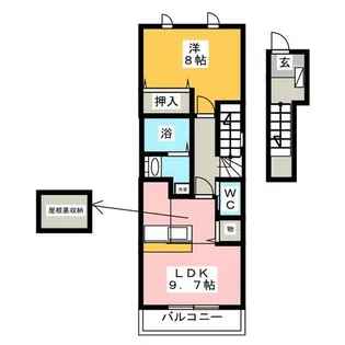 ソレイユ【2階】の間取り