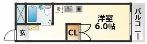 大阪府大阪市東淀川区下新庄6丁目【マンション】の間取り