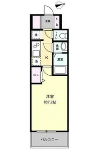 スペーシア日本橋東【10階】の間取り