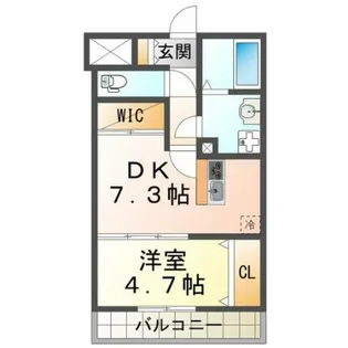 KTIレジデンス月見山Ⅱ【1階】の間取り