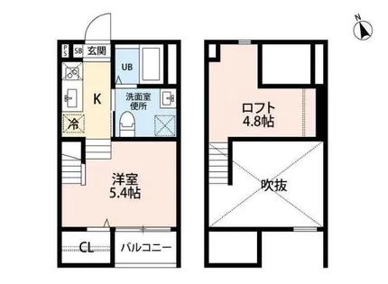 クレア新守西【1階】の間取り