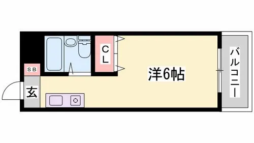 ジュネス城北新町【201号室】の間取り