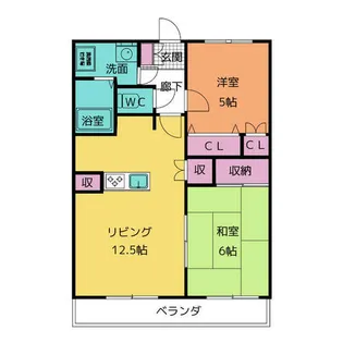 シャンテクレア【2階】の間取り