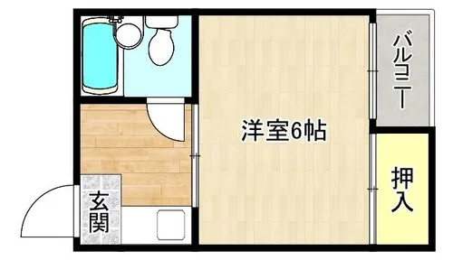 大阪府大阪市旭区千林1丁目【マンション】の間取り