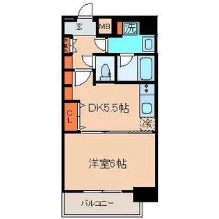 エステムプラザ神戸水木通グランクロス【12階】の間取り