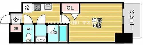 フォーリアライズ難波リアン【701号室】の間取り