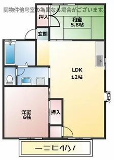 プラザ・仙棒【1階】の間取り