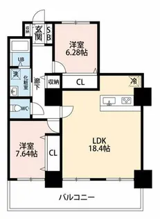 ARDEA(アルデア)【17階】の間取り