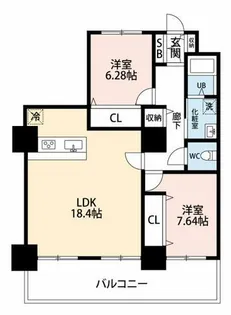 ARDEA(アルデア)【17階】の間取り