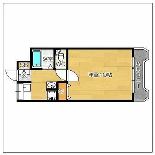 イーエルケイ大名ビル【3階】の間取り