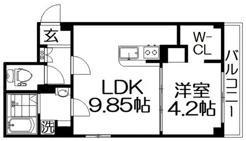グランツ東香里園町【2階】の間取り