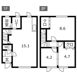 北海道札幌市手稲区金山一条3丁目【アパート】の間取り