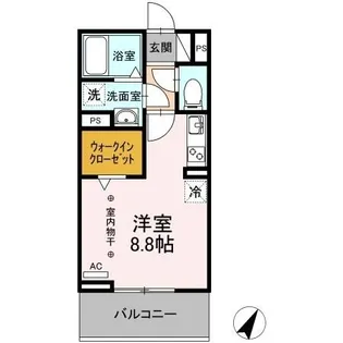 セジュール・オッツM【2階】の間取り