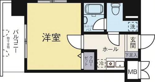 福岡県福岡市博多区比恵町【マンション】の間取り
