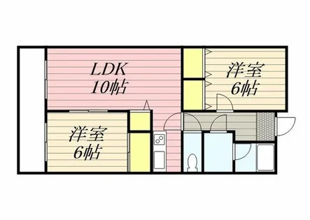 ハイツサンリバーⅤ【3階】の間取り