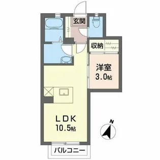 サンマツモトC【2階】の間取り