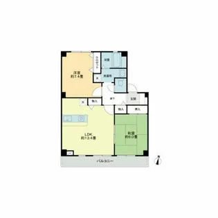フォブール善導寺【2階】の間取り