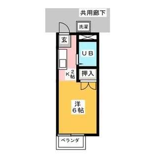 1Rの間取り画像
