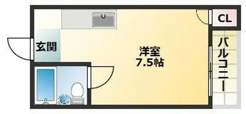 パークサイド矢田【1階】の間取り