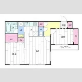 Berlinetta east【3階】の間取り