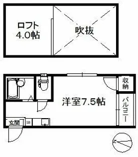 コーポMIYAKO【1階】の間取り