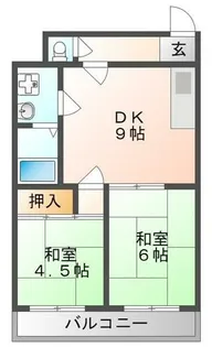 メルヘンハイツ大久保【3階】の間取り