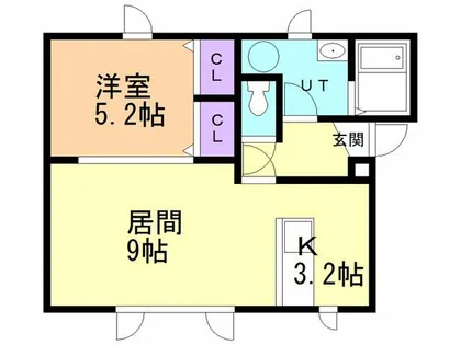 Residence La La【102号室】の間取り