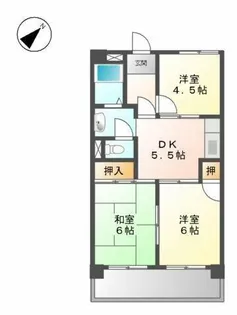 第二若葉ビル【303号室】の間取り