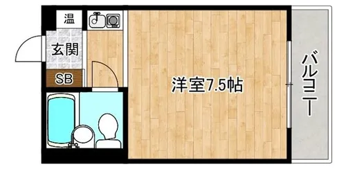 ライフステージ今里【4階】の間取り