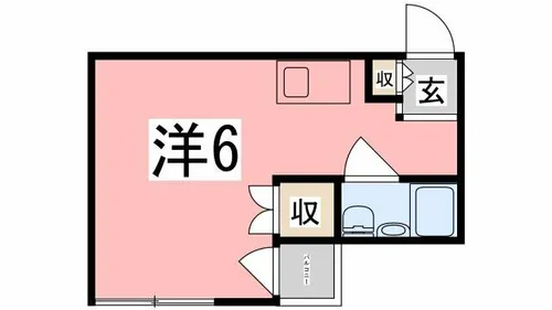 フローラル北平野【3階】の間取り