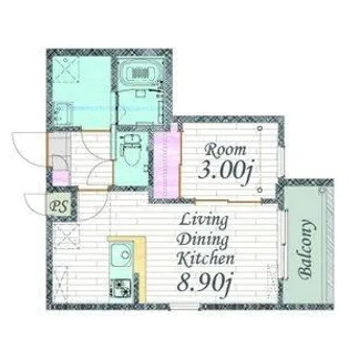 Cherim本陣十王町North【1階】の間取り