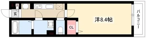 ゼオ志賀本通【2階】の間取り