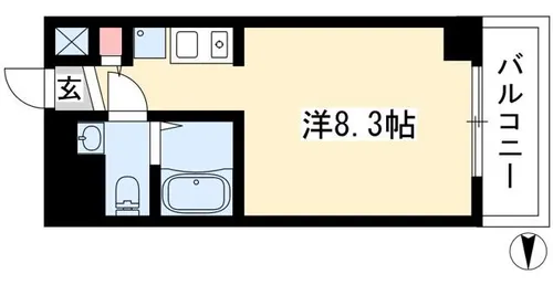 La Douceur新栄【0809号室】の間取り