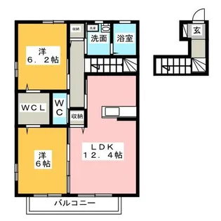 プレジール ノール【2階】の間取り