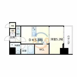 ヴィーナス今里【3階】の間取り