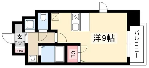 プレサンス名古屋STATIONアライブ【808号室】の間取り