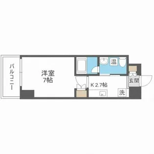 パウゼ東天満【11階】の間取り