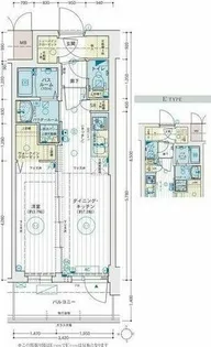 エステムコート名古屋 TWIN EAST【3階】の間取り