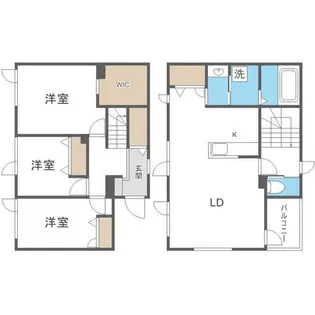 Leafy Foret B棟【1階】の間取り