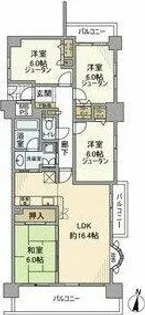 ユニーブル栄イースト【5階】の間取り