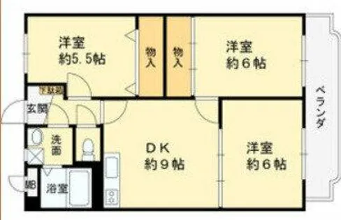 サンウォークⅡ【2階】の間取り