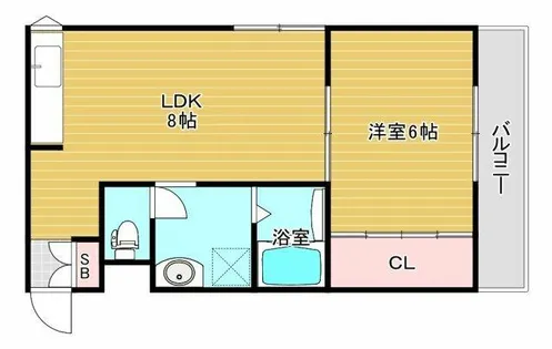 シャトーローレンス【3階】の間取り