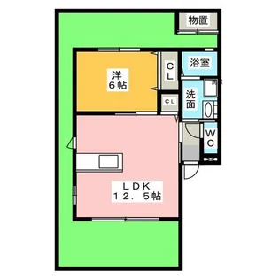 グランビア香久山【1階】の間取り