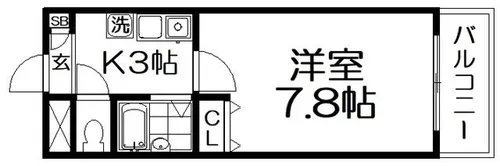サングランデ2nd【3階】の間取り