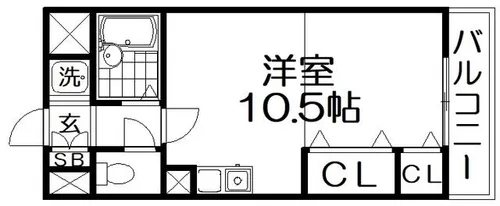 サングランデ1st【3階】の間取り