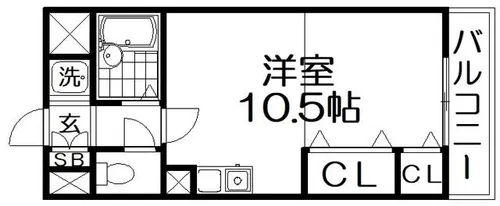 サングランデ1st【3階】の間取り