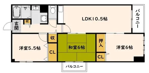 アルタイル中上【3階】の間取り