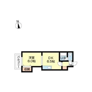 フラットK平岸【303号室】の間取り