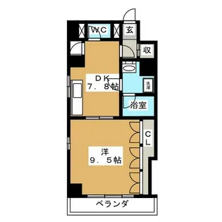 リバーパークヴィレッジ【4階】の間取り