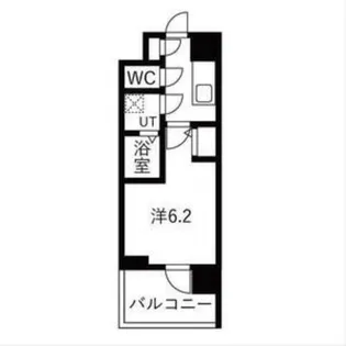 エスリードレジデンス梅田クラスシティ【6階】の間取り